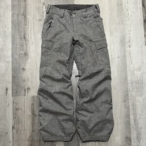 Burton Dryride Pants Grey Baggy Youth L Ski Snowboard Winter Snow Pants